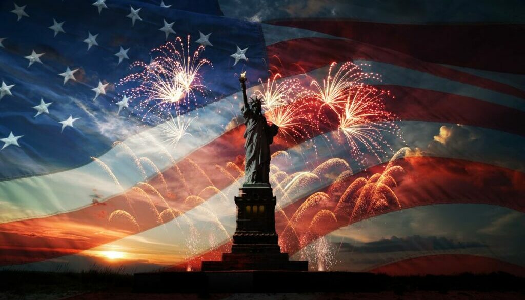 Enlightening the world on independence day